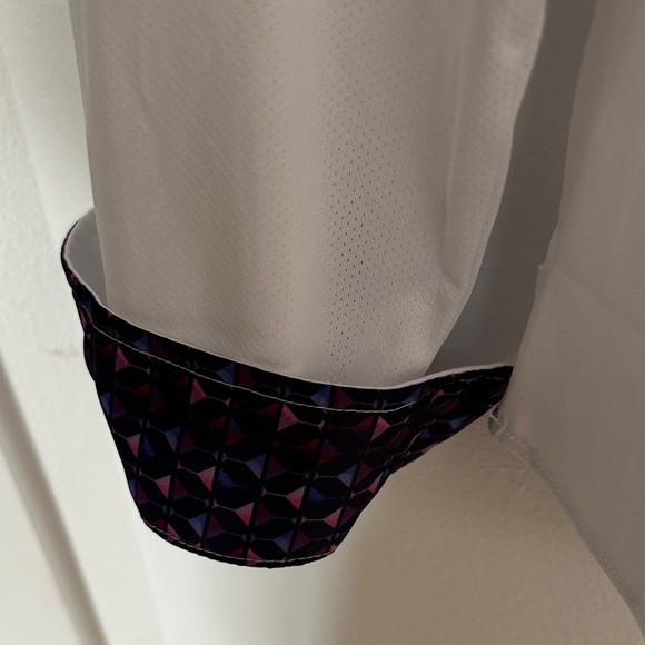 Ovation Chic White Women's Dress riding Shirt size L - Picture 6 of 7